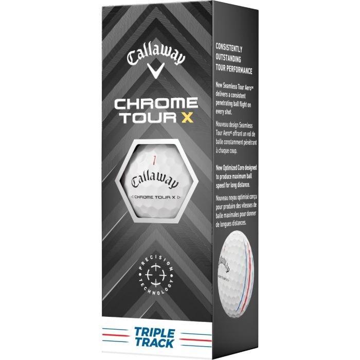 Chrome Tour X Triple Track Golf Balls 2025
