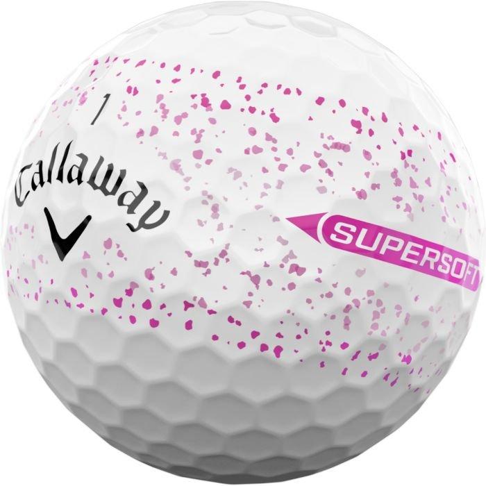 Supersoft Splatter 360 Pink Golf Balls 2025