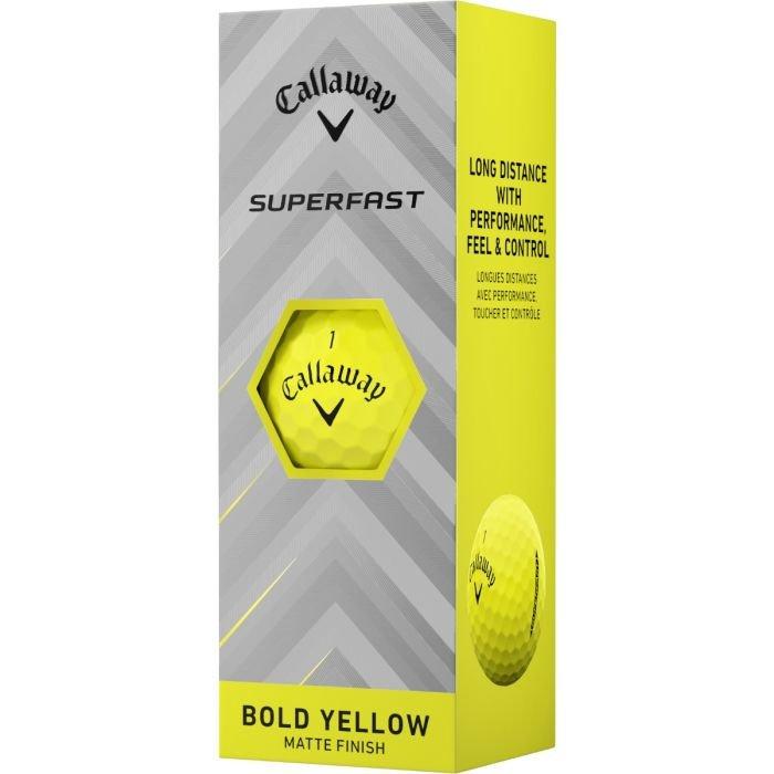 Superfast Bold Yellow 15-Pack Golf Balls 2025