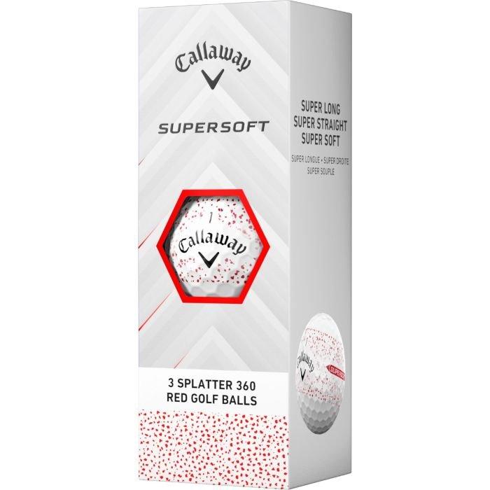 Supersoft Splatter 360 Red Golf Balls 2025