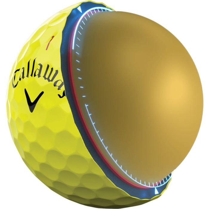 Chrome Tour Golf Balls 2025 - Yellow