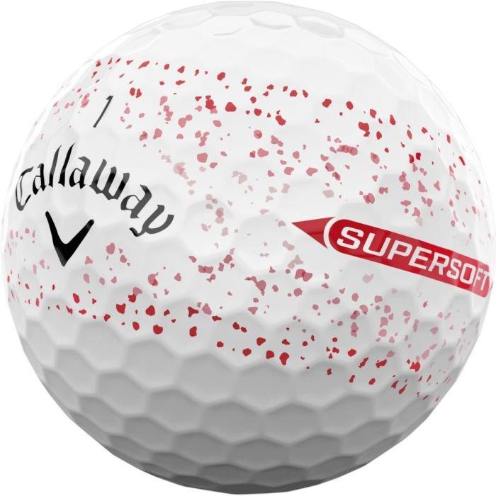 Supersoft Splatter 360 Red Golf Balls 2025