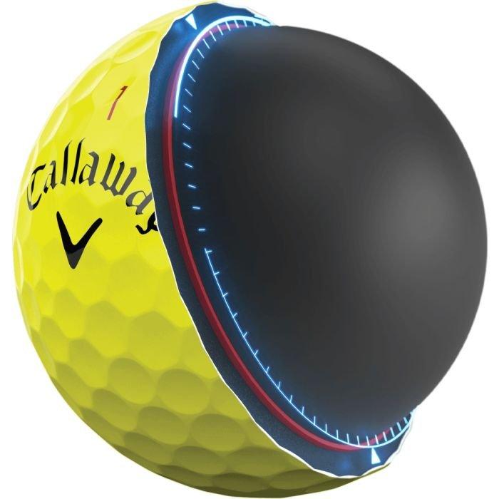 Chrome Tour X Golf Balls 2025 - Yellow