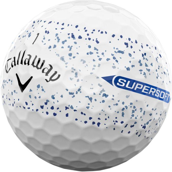 Supersoft Splatter 360 Blue Golf Balls 2025