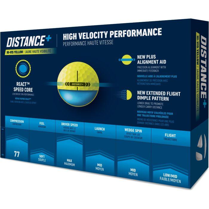 Distance+ Golf Balls 2025 - Yellow