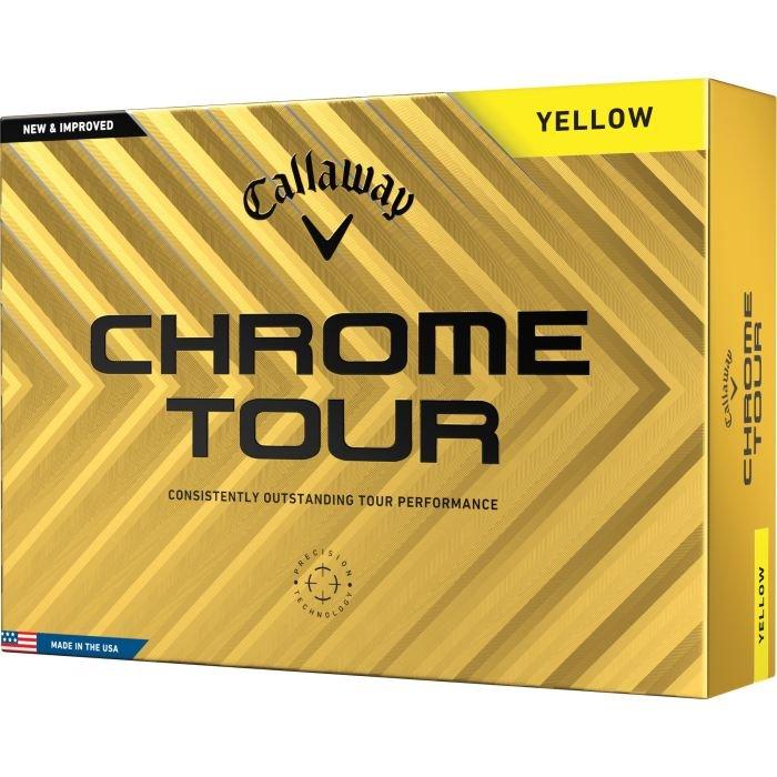 Chrome Tour Golf Balls 2025 - Yellow