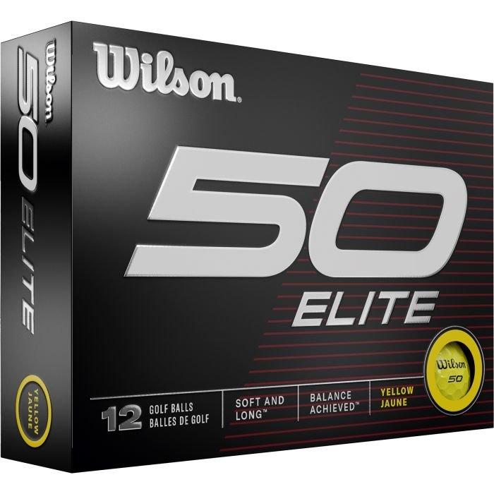 50 Elite Golf Balls - Yellow