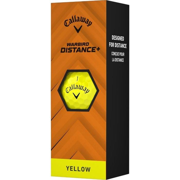 Warbird Distance+ Yellow Golf Balls 2025