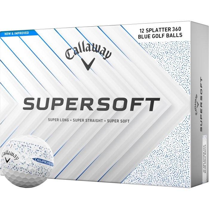 Supersoft Splatter 360 Blue Golf Balls 2025