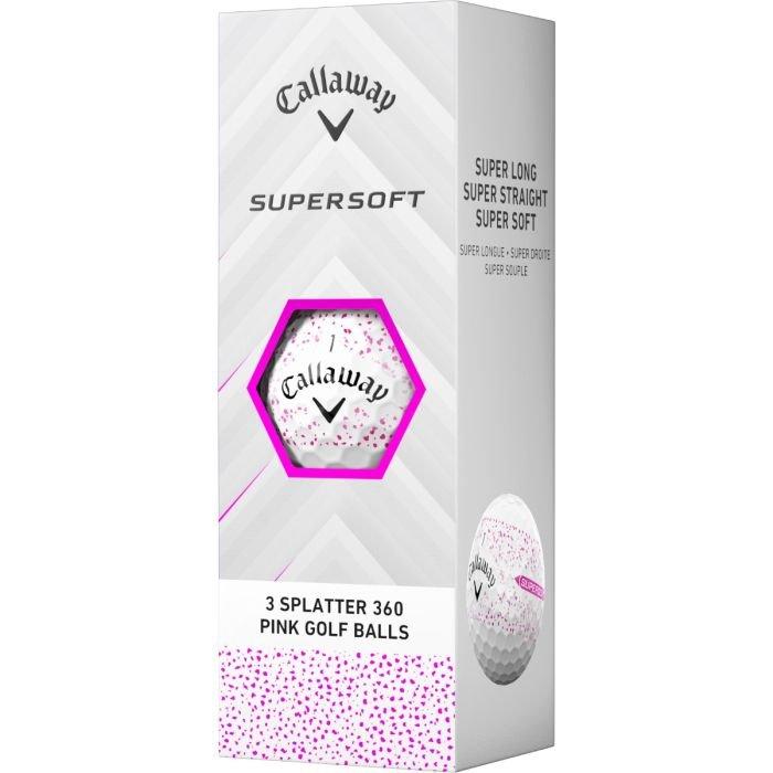 Supersoft Splatter 360 Pink Golf Balls 2025