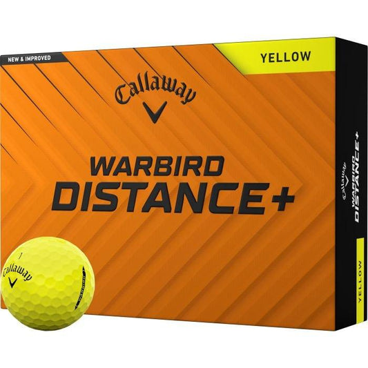 Warbird Distance+ Yellow Golf Balls 2025