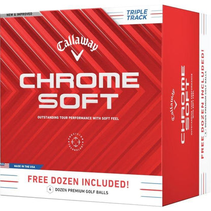 Chrome Soft Triple Track Golf Balls 2024 - 4 Dozen