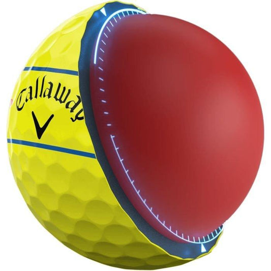 Chrome Soft 360 Triple Track Golf Balls 2025 - Yellow