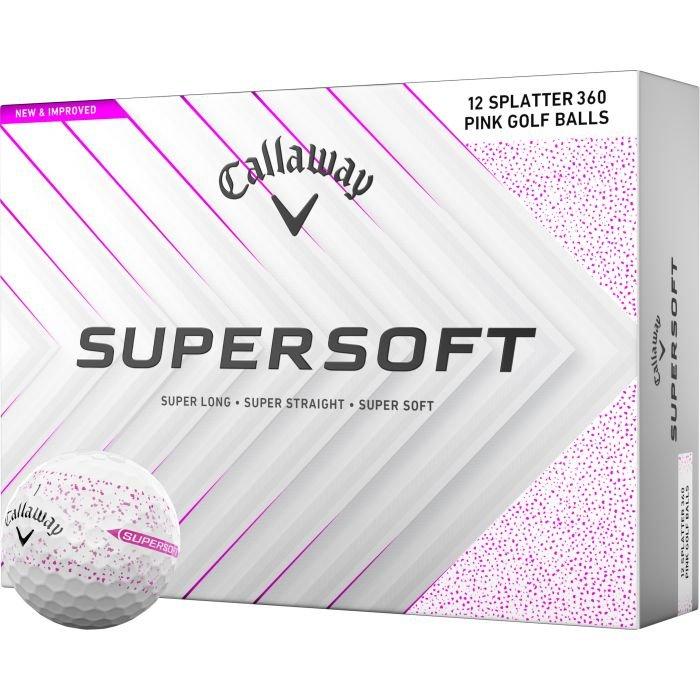Supersoft Splatter 360 Pink Golf Balls 2025