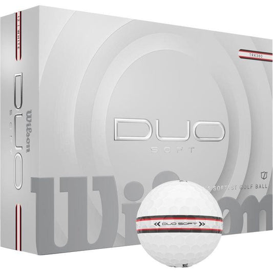 Duo Soft TRK360 White/Red Golf Balls 2025