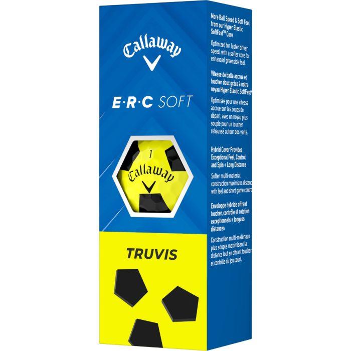 ERC Soft Truvis Yellow Golf Balls 2025