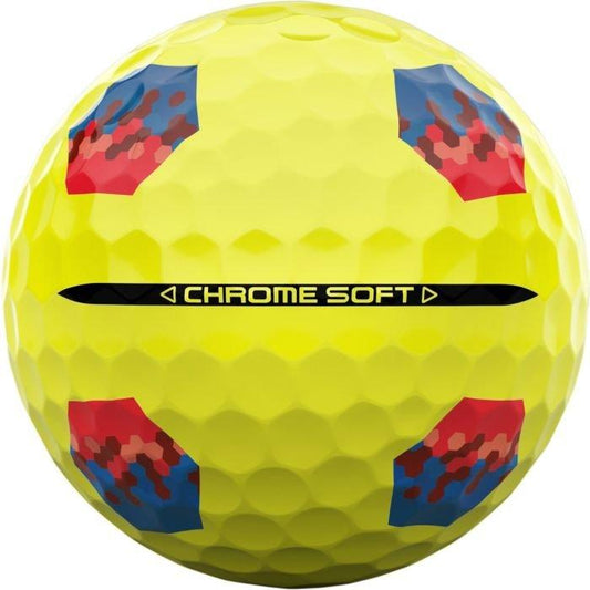 Chrome Soft TruTrack Golf Balls 2025 - Yellow