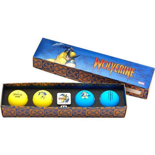 Vivid Marvel 3.0 Golf Ball Gift Set - Wolverine