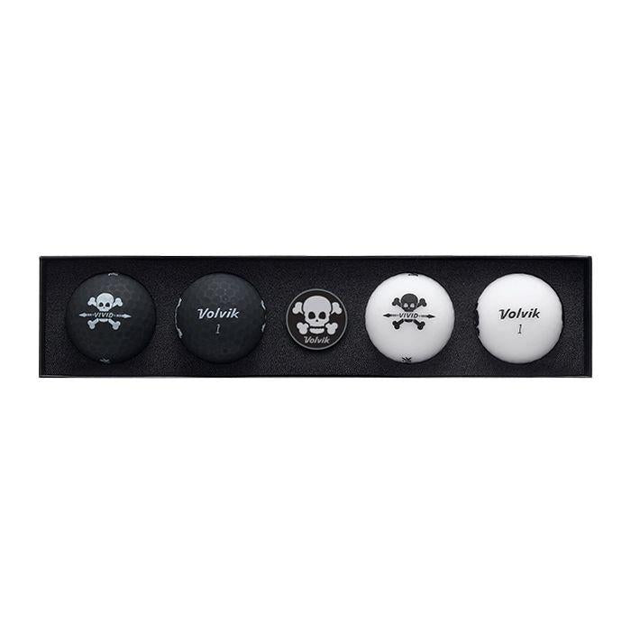 Vivid Skull Edition Golf Ball Gift Set