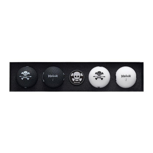 Vivid Skull Edition Golf Ball Gift Set
