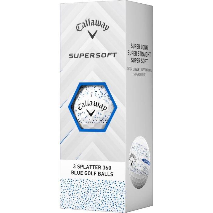 Supersoft Splatter 360 Blue Golf Balls 2025