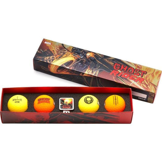 Vivid Marvel 3.0 Golf Ball Gift Set - Ghost Rider