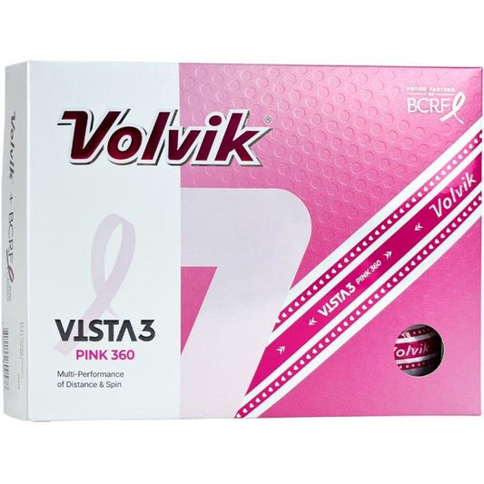 Vista3 Pink 360 BCRF Golf Balls 2025