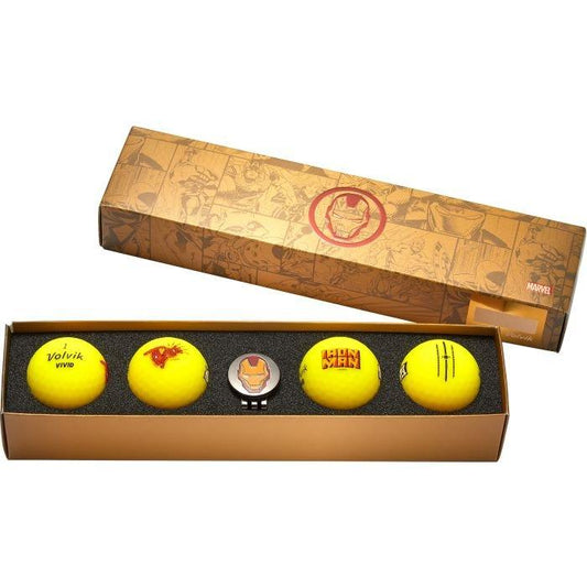 Vivid Marvel 3.0 Golf Ball Gift Set - Iron Man