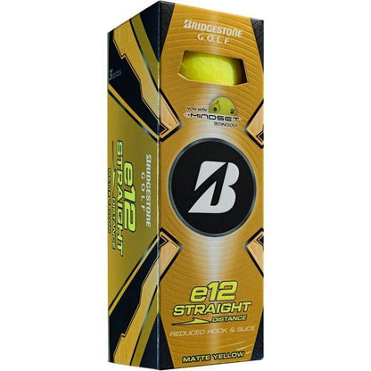 e12 Straight Matte Yellow Golf Balls 2025