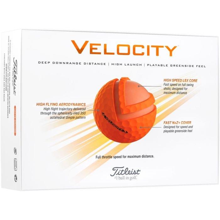 Velocity Golf Balls - Matte Orange