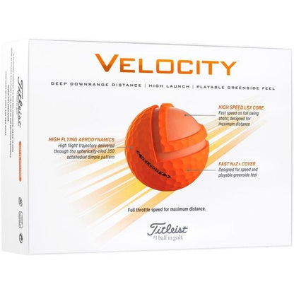 Velocity Golf Balls - Matte Orange