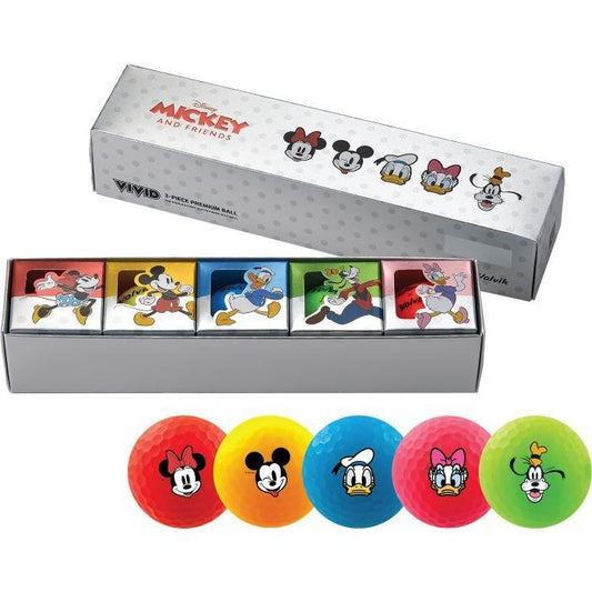 Vivid 3.0 Disney Friends 5 Golf Ball Pack