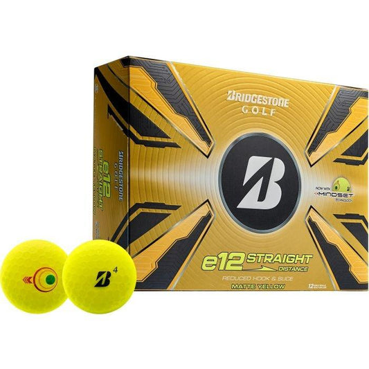 e12 Straight Matte Yellow Golf Balls 2025