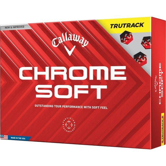 Chrome Soft TruTrack Golf Balls 2025 - Yellow