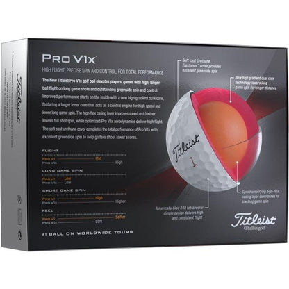Pro V1x Golf Balls - High Numbers